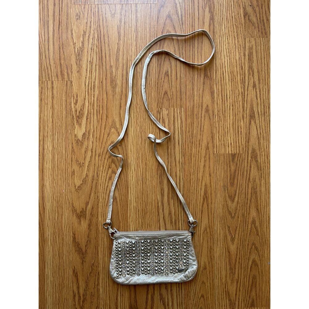 Vintage Silver Studded Crossbody